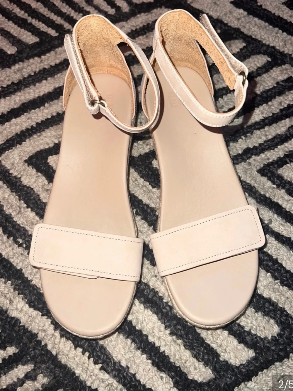 Abeo Neutral Espadrille Ankle-Strap Wedge Sandal